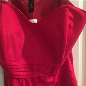 NWT Lane Bryant red strapless dress